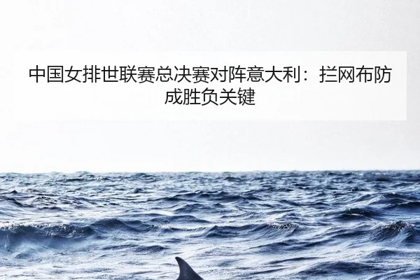 中国女排世联赛总决赛对阵意大利：拦网布防成胜负关键